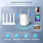 AX3000 WiFi 6 Extender, Dual Band WiFi Extender Signal Booster, Internet Booster with Gigabit Ethernet Port, Covers Up to 12,000sq.ft and 99 Devices, Faster Speed and Easy Setup, White - Image 4