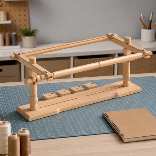 Support broderie table mains libres bois point de croix loisir