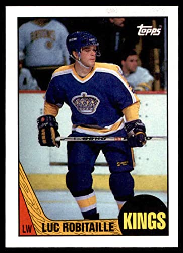 1987-88 Topps Hockey Card #42 Luc Robitaille RC Rookie Card Los Angeles Kings Official NHL Trading Card