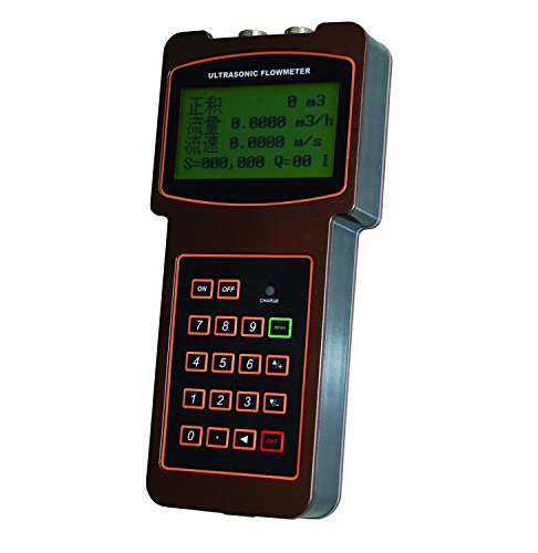 Vtsyiqi Handheld Ultrasonic Flow Meter Flowmeters Hs-Hm For Dn15Mm To Dn300Mm Pipe Size For Liquids Temperature Range -30℃ To 90℃ With Clamp On Sensors Transducers Lcd Display #TOP5