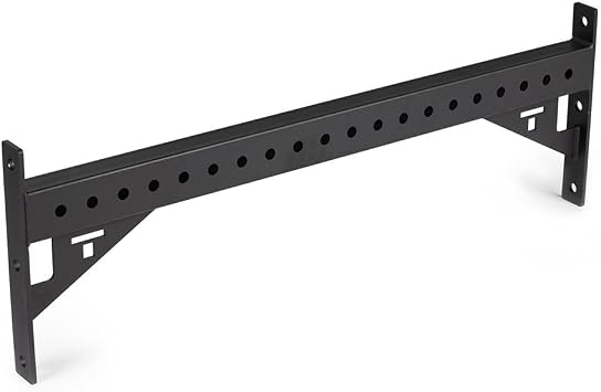 Titan Fitness T-3 Series 42" Crossmember with Gussets, 2" x 3" Stabilizer Bar Power Rack Connector, Laser Cut Holes for Accessory Attachment, Strength Training in Commercial, Home Gyms