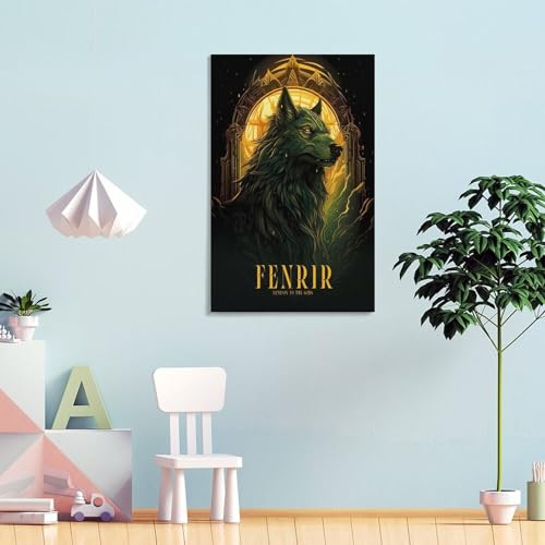 Poster Fenrir personnalisé pour transformer un mur vide