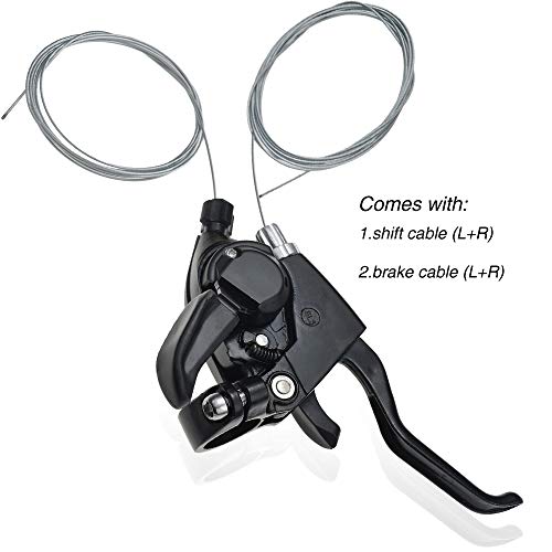 BESNIN Shifter and Brake Combo 1 Pair 3x8 24Speed Speed Left/Right Brake Shifter Lever Set for Most of Bike (3x8 24speed) by BESNIN - Image 2
