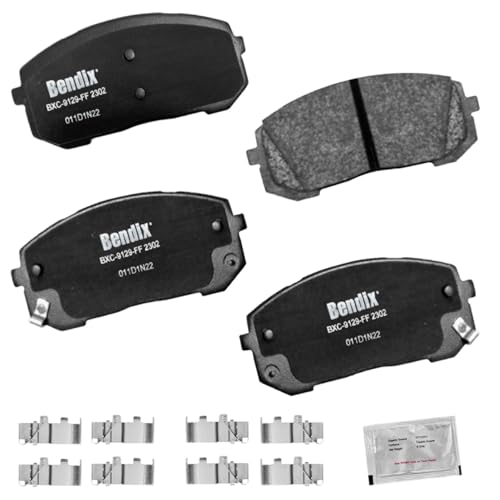 Bendix Priority1 CFC2302 Ceramic Front Brake Pads for Hyundai Elantra 2021, Sonata 2022-2020, Kia K5 2023-2021