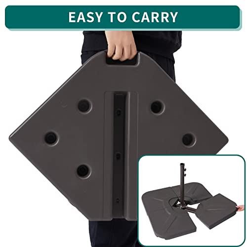 UDPATIO Patio Umbrella Base, Offset Umbrella Base Stand, 230 Lbs HDPE 4