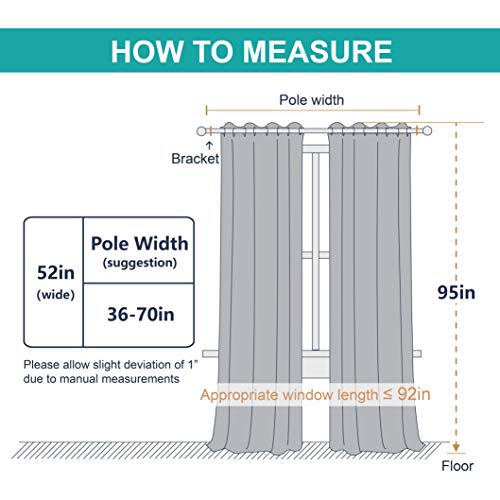 Nicetown Thermal Insulated 100% Blackout Curtains, Noise Reducing Performance Drapes With Black Lining, Full Light Blocking Drapery Panels For Patio (Biscotti Beige, 1 Pair, 52 Inches X 95 Inches) #TOP7