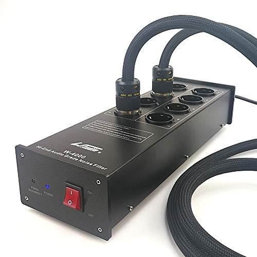 WAudio W4000 Power Conditioner Audio Noise Power Filter AC Power Purifier with EU Outlets