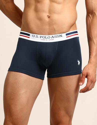Image of U.S. Polo ASSN. Mens I641 Anti Microbial Essential Boxer Underwear Brief -Pack of 5