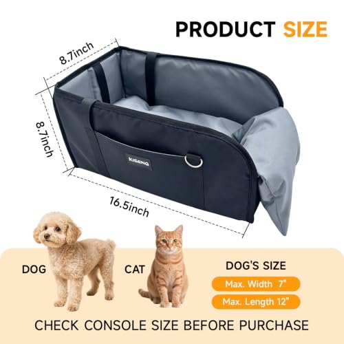 KISENG Collapsible car Travel seat, Suitable for Small Dogs up to 11 lbs