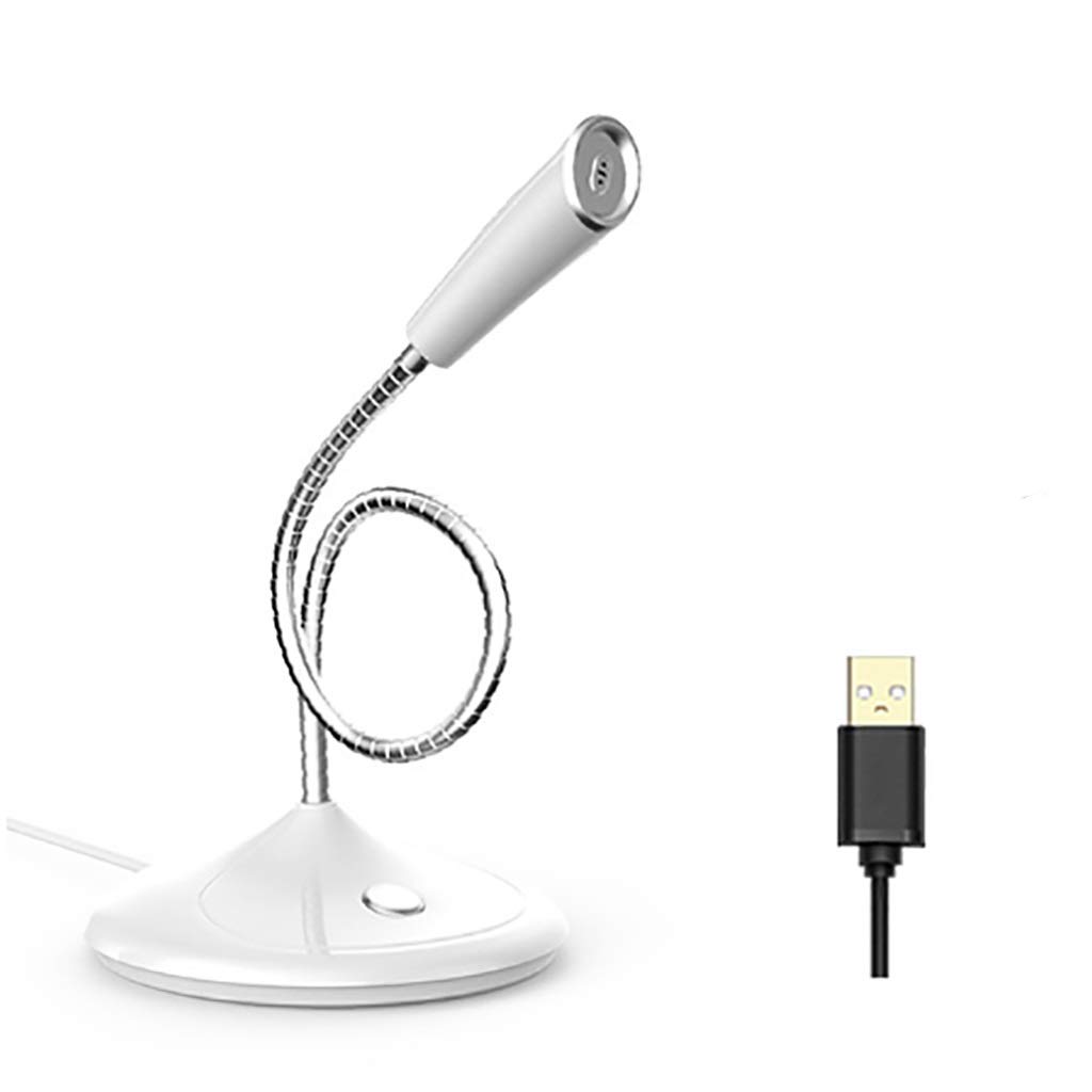 Mini microphone USB rouge pour PC et ordinateur portable