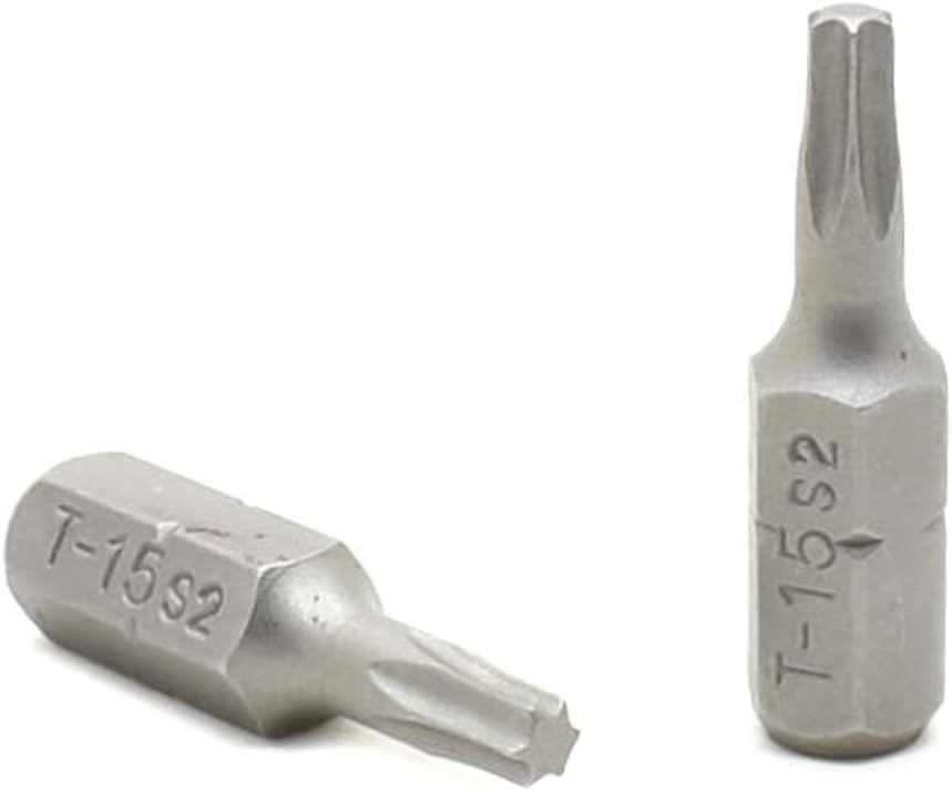 BT115-10PK T15 Single End Torx Screwdriver Bits - 1 Inch Long - 10 Display Pack
