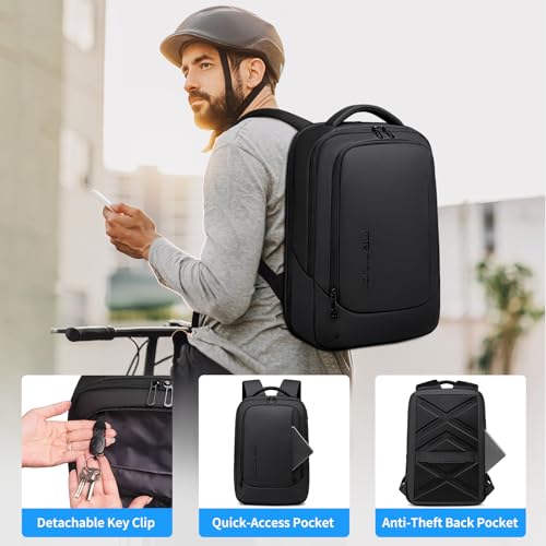 Image of FENRUIEN Laptop Backpack for Men, 15.6 Inch Work Backpack, Water-Resistant 1800D Oxford for Office /Commute /Travel
