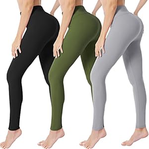 VALANDY Womens High Waisted Leggings Buttery Soft Stretchy Tummy Control Workout Gym Yoga Pants Slim Tights Regular&Plus Size