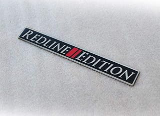 Redline Edition Real Metal Premium Emblem Badge 5"x .75" Custom Car Trunk or Motorcycle Motif