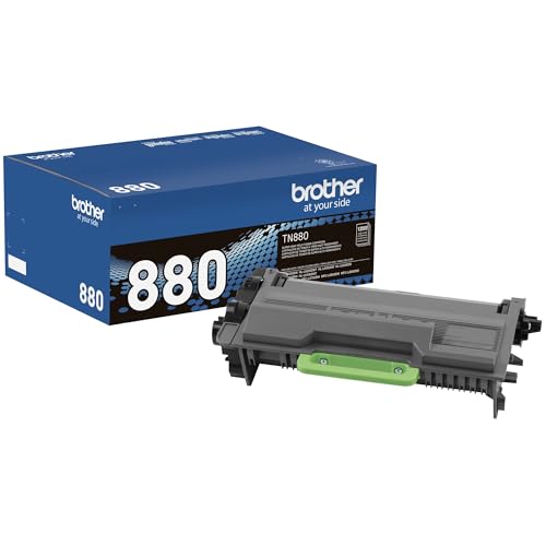 Brother Genuine Super High Yield Black Toner Cartridge 3-Pack, TN880, Replacement Black Toner, Page Yield Up to 12,000 Pages Each
