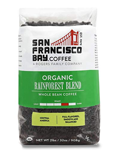 San Francisco Bay Coffee Organic Rainforest Blend whole bean coffee