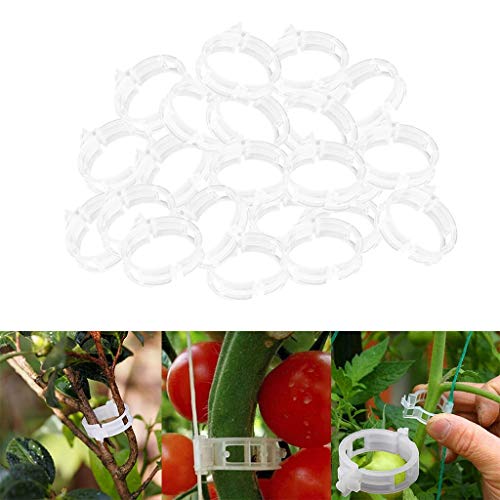 KHATI 200x Plastic Plant Support Garden Clips Cucumber Vines Clips Twine Clips