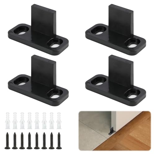 4 Stück Bodenführung Schiebetür mit Schrauben und Expansionsröhren,...