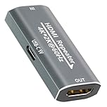 KUYIA HDMI Amplifier Signal Booster Repeater - 4K@60Hz 25M / 1080P 145FT Extender, HDMI Extender Female to Female Plug & Play, for Gaming/Home Theater/Office use with USB-C power supply port