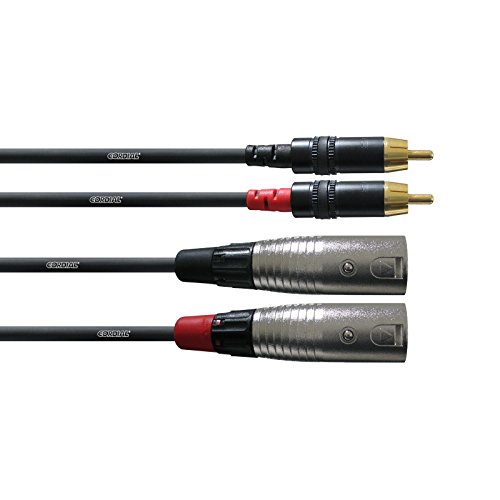 CORDIAL - Cavo Sbilanciato Stereo, 2x RCA Maschio/2x XLR Maschio REAN 1,5 m