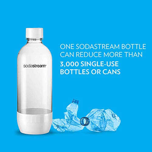 Image of SodaStream Carbonating Bottle, 1 liter, White (Pack of 2)