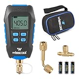 WISSCOOL Digital Micron Vacuum Gauge, Digital Pressure Tester Meter HVAC, LCD...