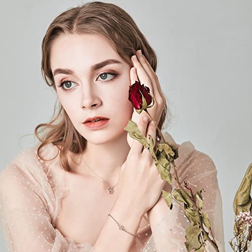 WOSTU Silver Adjustable Bracelets 925 Sterling Silver Link Bracelets for Women Anniversary Birthday Christmas Jewelry for Women3