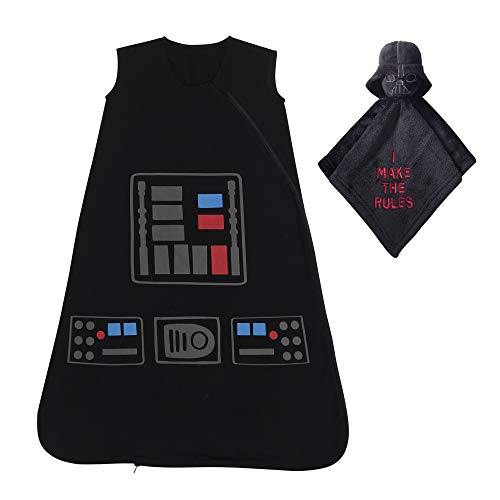 Image of Lambs & Ivy Star Wars Darth Vader Wearable Blanket & Lovey Baby Gift Set - 2pc