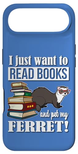 Funny Kids Girls Boys Cute Read Books & Pet Ferret Lover �X�}�z�P�[�X iPhone Air �p