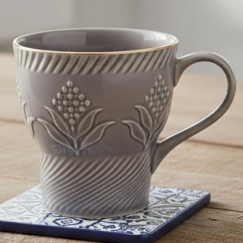 Image of Clay Craft Fine Ceramic Tea Cups Set of 6| 120 Ml Designer Cups with Elegant Texture & Gold Rim | Ideal for Tea Serving| Home| Guests & Gifting