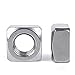 Juvielich Square Screw Nut M8 Square Nut Quadrilateral Nut 304 Stainless Steel Insert Quadrant Lock Nut Square Machine Screw Nuts Fastener 25pcs