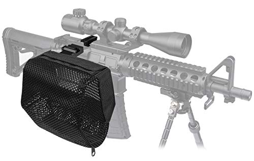 XAegis Brass Catcher, Universal Shell Catcher Net with Picatinny Rail Mount Heat Resistant Mesh Brass Collection for Rifle Range,Included Two Pic Rail Mounts