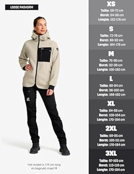 RevolutionRace Sherpa Hoodie for Women, Warm and Cosy Fleece Jacket, Beige Khaki, XS