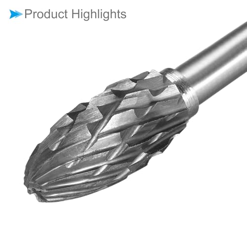 Fresas rotatorias de carburo de tungsteno, 3 piezas miniatura 5