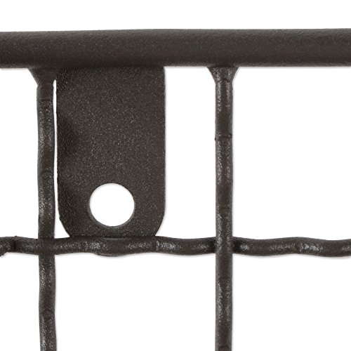 DII Rustic Farmhouse Bathroom Décor, Metal Storage, Small Towel Bar, Gray by DII - Image 3