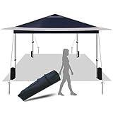 Outdoor Gazebo Pop-up Canopy Tent Extra 12 x 12 Shade with Durable Frame, 4 Sand Bags, Wheeled Bag -...