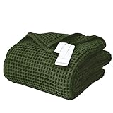 Viva Maison Premium-Überwurfdecke mit Waffelmuster, Queen-Size-Größe, luxuriös, reine 100 prozent türkische Baumwolle, leichtes & luftiges Waffelgewebe, Ganzjahresdecke, Lux, dekorative Tagesdecke