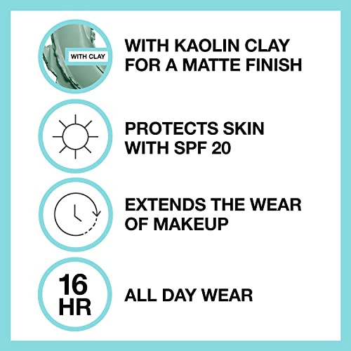 Maybelline Fit Me Matte + Poreless Liquid Foundation Classic Ivory And Fit Me Mattifying Primer Bundle #TOP6