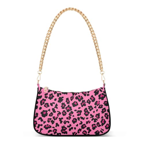 Image of Shoulder Bags for Women Animal Zebra Leopard Cheetah Tiger Print Hobo Tote Handbag Small Clutch Purse with Zipper Closure