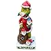 FIYSON Grinch zwerg Massaker, Gartenzwerg-Statuen Au&szlig;endekoration, Grinch-Esszwerge Skulptur, Lustige Zwerge Resin Statue, Au&szlig;enstatue f&uuml;r Patio, Rasen, Feengarten Hofkunstdekoration,17cm