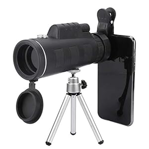 Geheel optische glazen mobiele telefoon telescoop Monoculaire kijker draagbaar 40×60 zwart voor mobiele telefoon