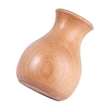 Levemolo Holz Tischvase Schreibtischdekoration mit Hohlem Innenraum Natürliche Blumenvase als Wohn und Hochzeitsdeko Einrichtungsaccessoire für Büro und Zuhause