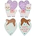 Animal Valentines Set - 36-Pack Multicolor Heart-Shaped 3.25 x 4.5 In with Envelopes - 6 Assorted Animal Designs & 9 Heart Sticker Sheets for School Valentines Exchange