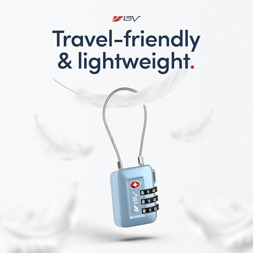 image for BV TSA Accepted Luggage Travel Lock, Set-Your-Own Combination Lock for