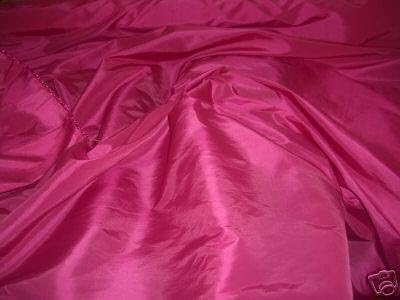 Prestige Fashion CERISE/HOT PINK Silk Taffeta Curtain & Bridal wear Fabric