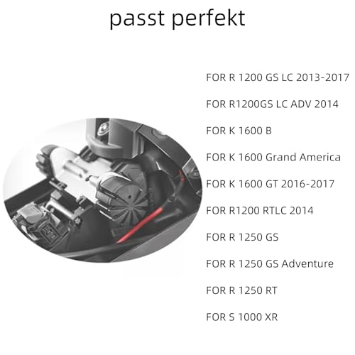 HAPPOW 2 Stück Motorrad Fahrersitz Tieferlegungssatz für BMW R1200GS LC/ R1250GS/S1000XR/K1600 B/K1600, 10mm Tieferlegung Ösen, 35 mm Durchmesser, Motorrad Zubehör R1200GS (2013-2019)