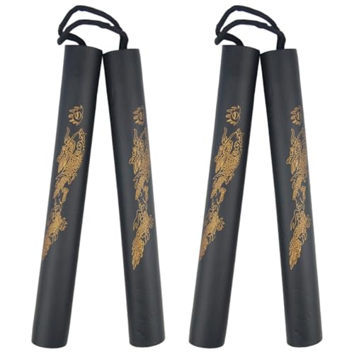 Otbushit Nunchucks pour Enfants, 2 pièces, bâtons d'arts Martiaux en Mousse légère pour Enfants et débutants, Pratique et entraînement