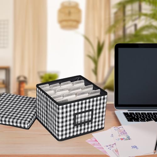 Lukeline Greeting Card Organizer and Storage Box with 15 Adjustable Dividers, Stores 140+ Cards, Suitable for Storing Greeting Cards, Envelopes, Stickers, Photos, Notecards and More