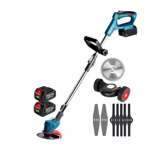 Cortadora de césped, cortacésped, cortasetos Cortacésped eléctrico de 1500W y 12000PRM, cortacésped inalámbrico, longitud ajustable, cortador plegable, herramientas de jardín para el cuidado del jardí
