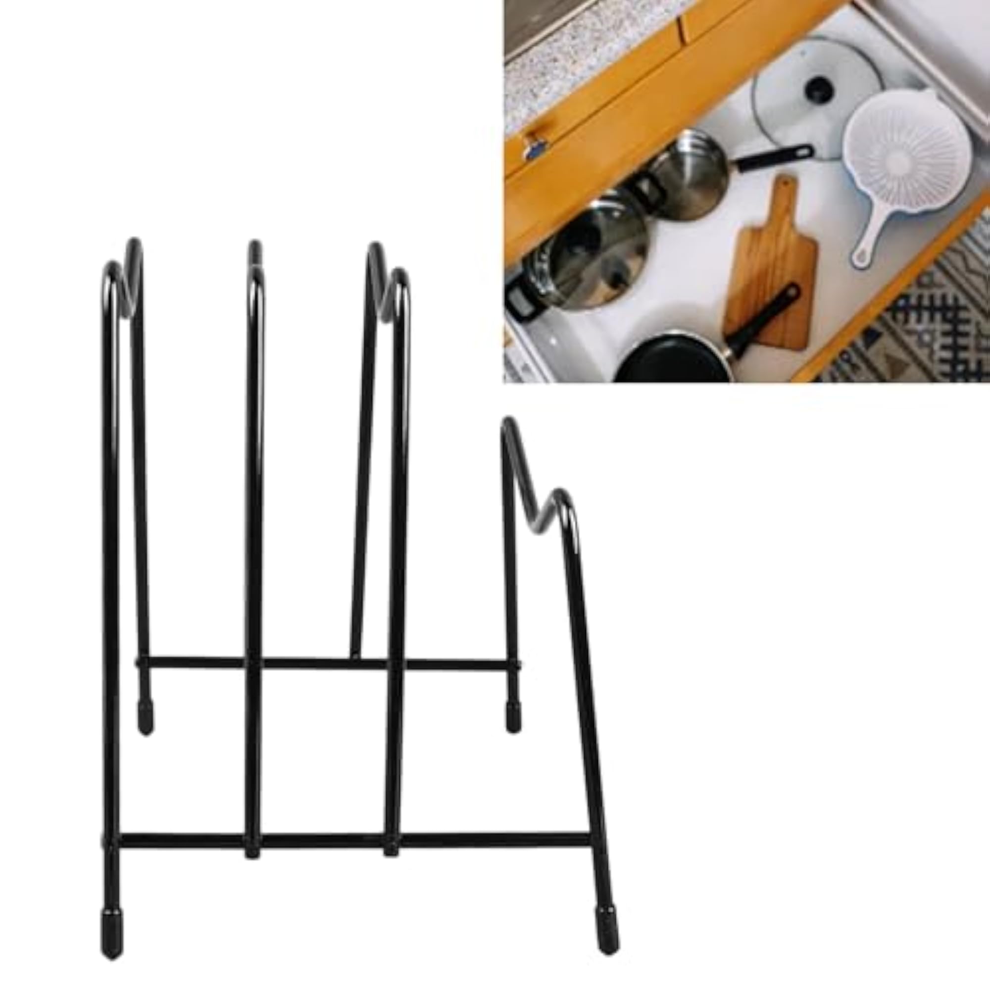 Compact Chopping Board Organizer Stand for Kitchen